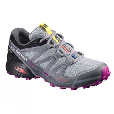 Zapatillas Running Salomon Speedcross Vario GTX Mujer Gris Claro - Chile CKI483569